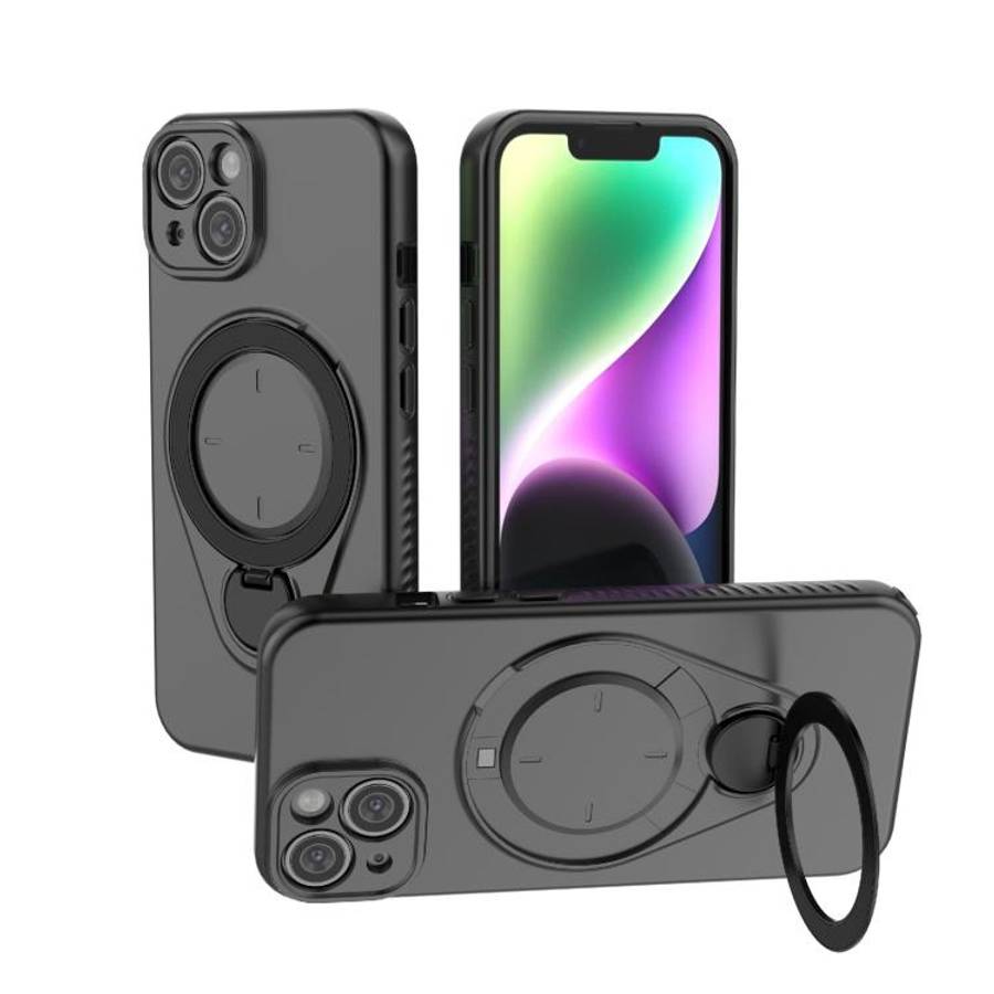 Ring Shield MagSafe TPU Phone Case with 360 Degree Rotating Holder, For iPhone 15 Pro Max, For iP...