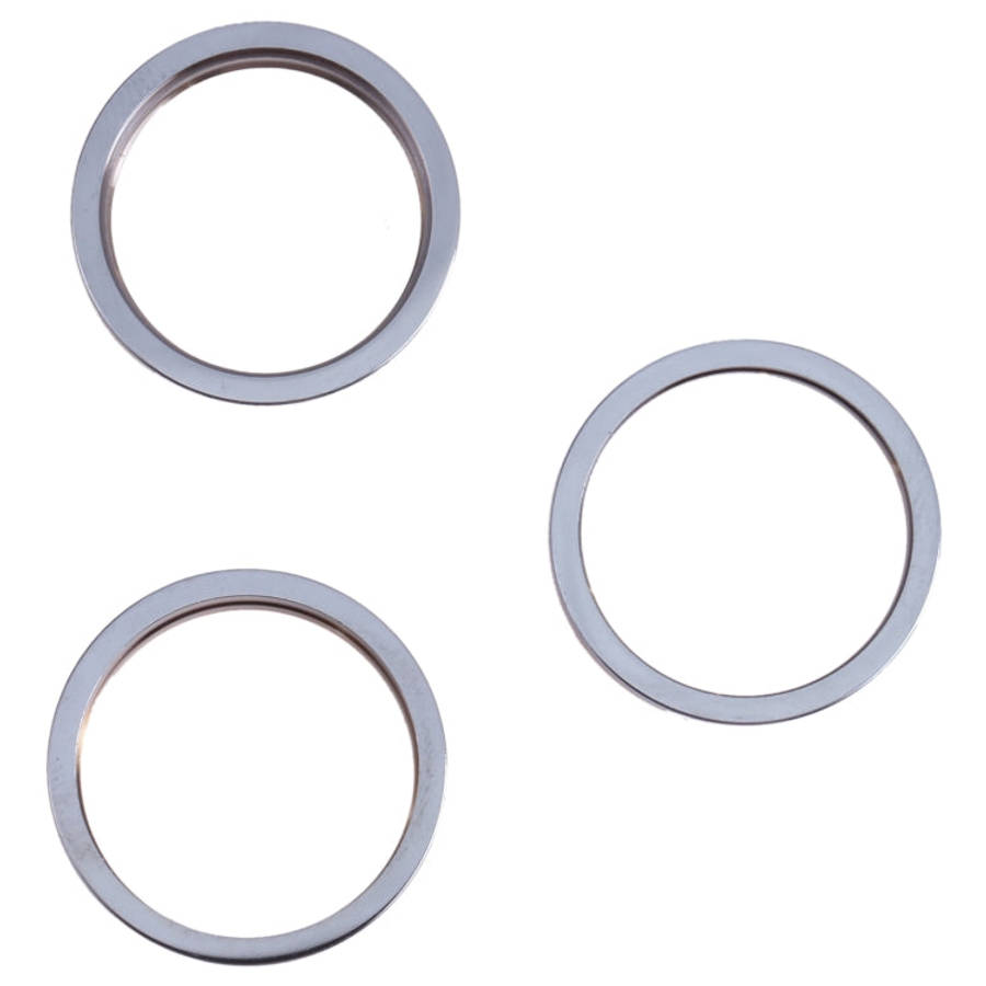 3 PCS Rear Camera Glass Lens Metal Outside Protector Hoop Ring for iPhone 13 Pro Max, For iPhone ...