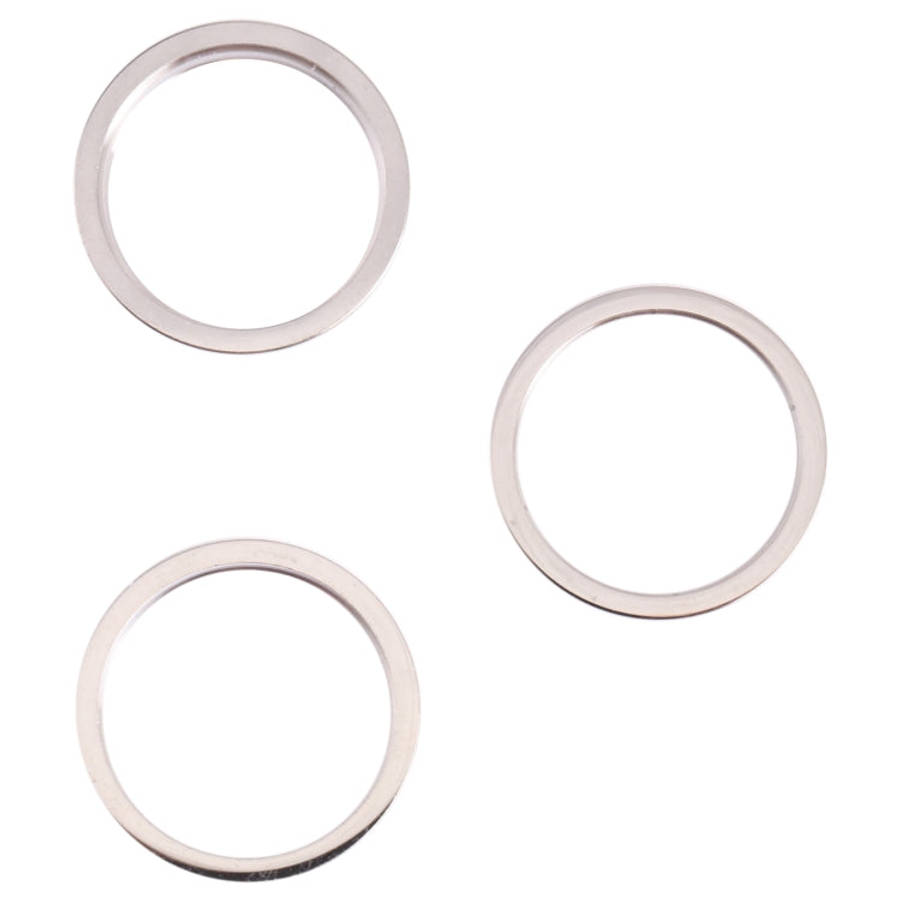 3 PCS Rear Camera Glass Lens Metal Outside Protector Hoop Ring for iPhone 13 Pro Max, For iPhone ...