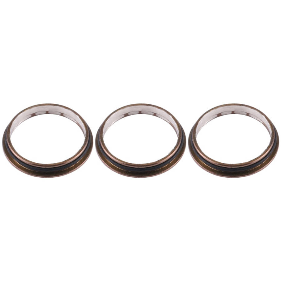 3 PCS Rear Camera Glass Lens Metal Protector Hoop Ring for iPhone 12 Pro Max, For iPhone 12 Pro Max