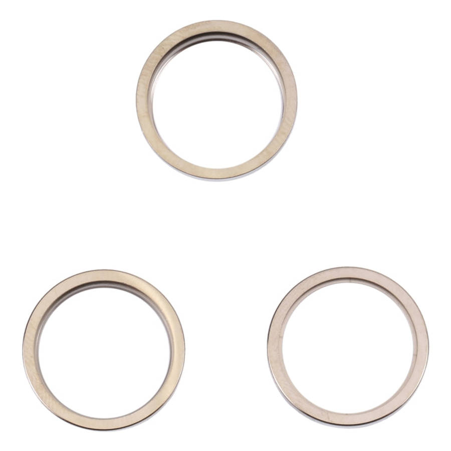 For iPhone 14 Pro Max 3PCS Rear Camera Glass Lens Metal Outside Protector Hoop Ring, For iPhone 1...