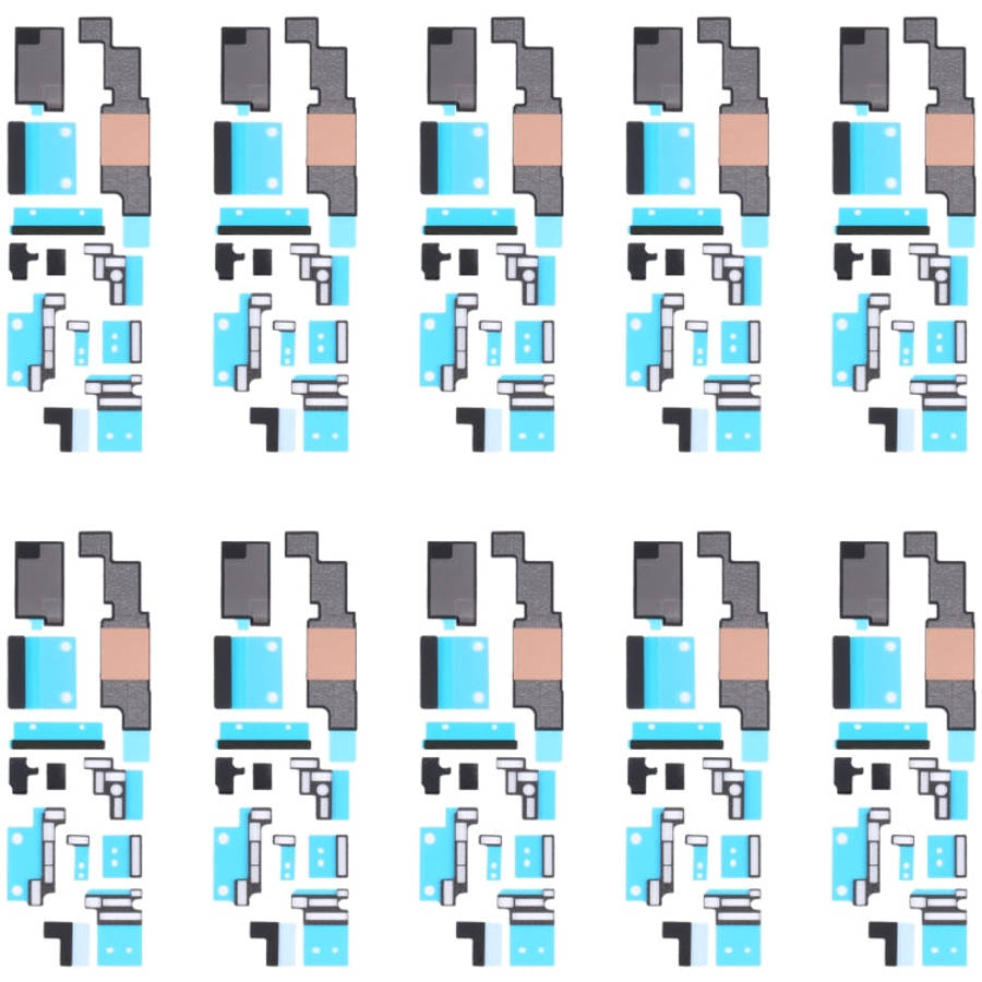 For iPhone 14 10pcs Mainboard Sponge Foam Pads + Heat Sink Graphite Sticker, For iPhone 14