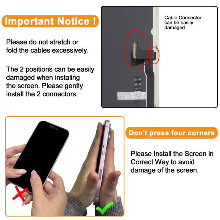 HXL Soft OLED Screen For iPhone 15 Pro, For iPhone 15 Pro