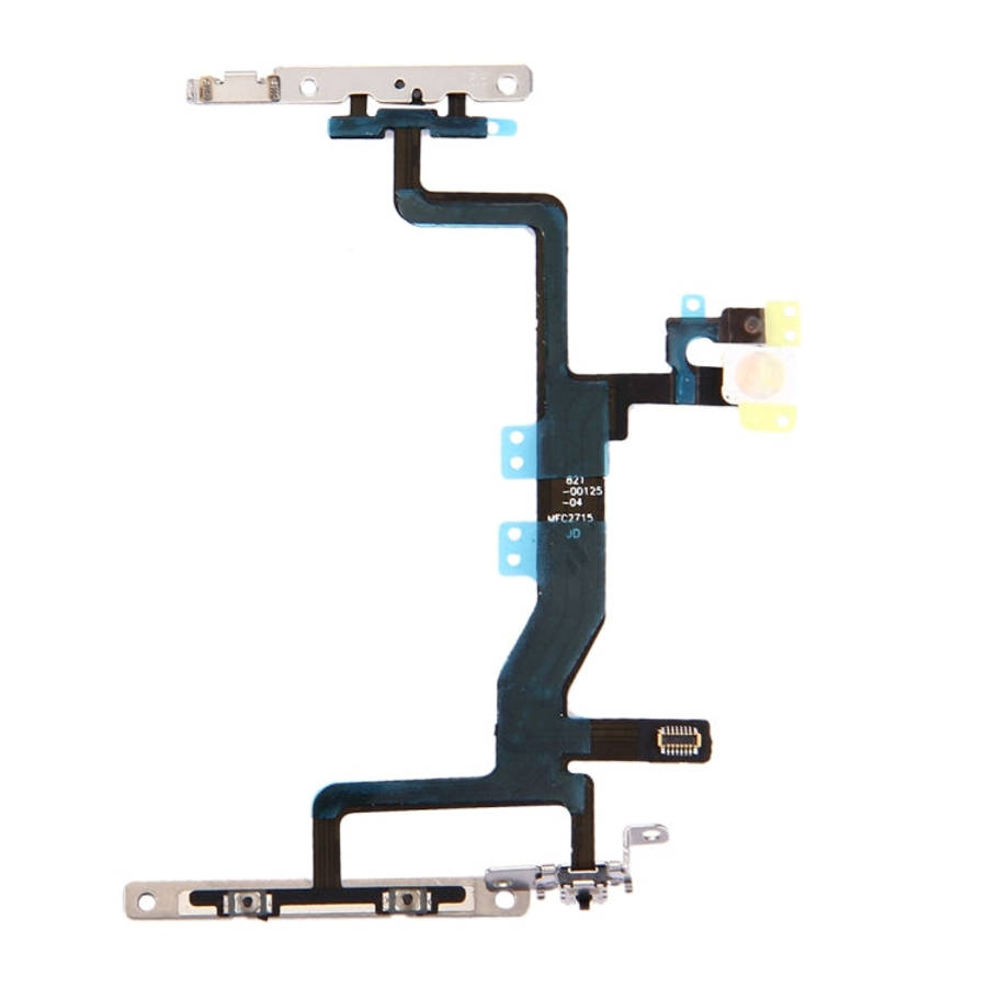 Power Button & Volume Button & Flashlight Flex Cable with Brackets for iPhone 6s , For iPhone 6s