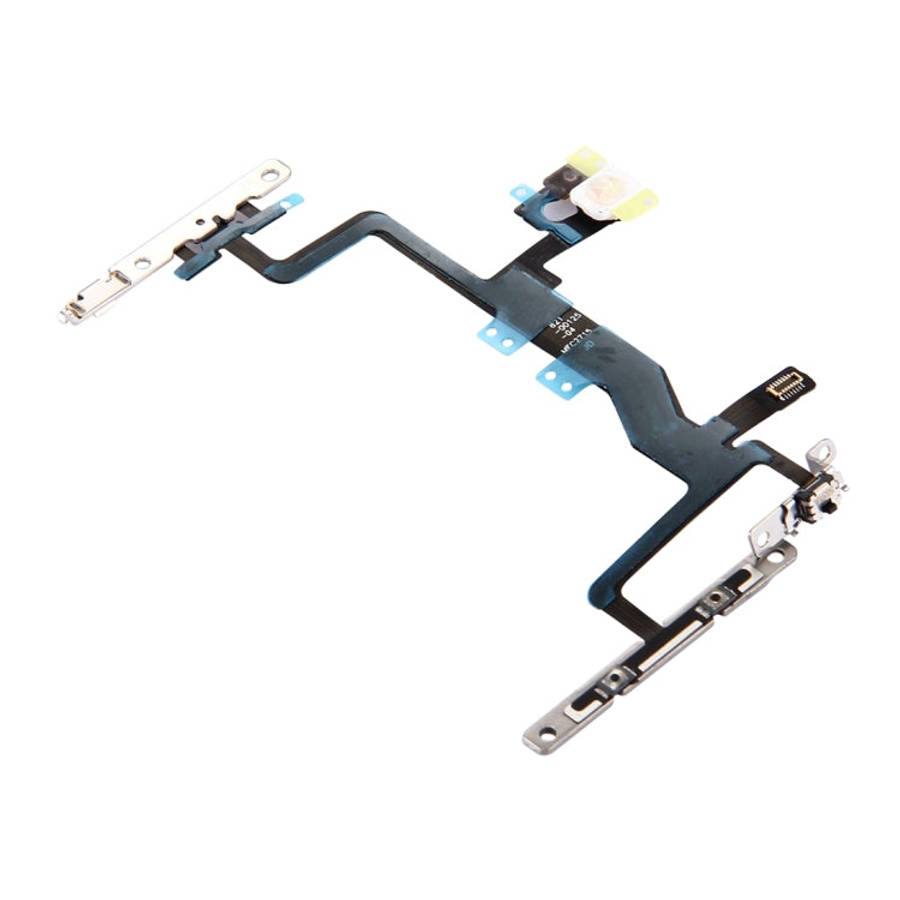 Power Button & Volume Button & Flashlight Flex Cable with Brackets for iPhone 6s , For iPhone 6s