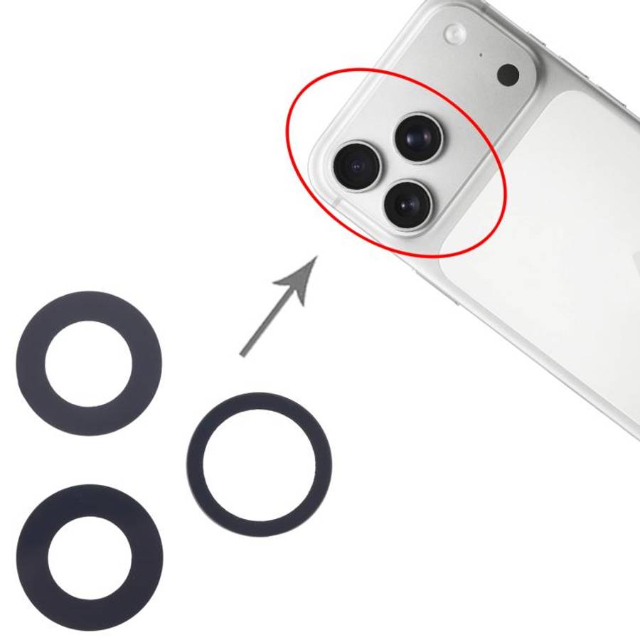 For iPhone 17 Pro Max Back Camera Lens Set, For iPhone 17 Pro Max