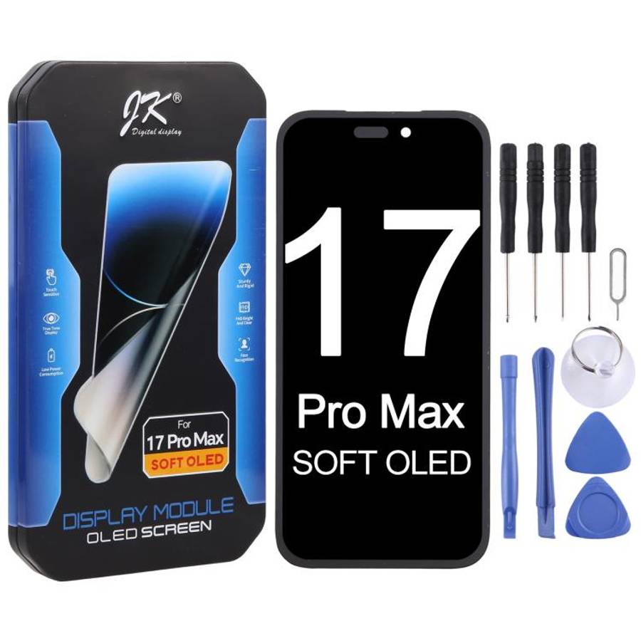 JK Soft OLED LCD Screen For iPhone 17 Pro Max, For iPhone 17 Pro Max