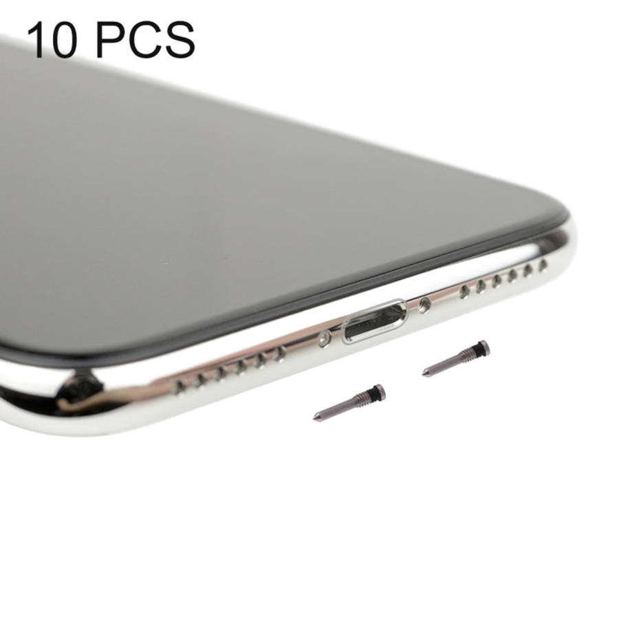 10 PCS Charging Port Screws for iPhone X, For iPhone X