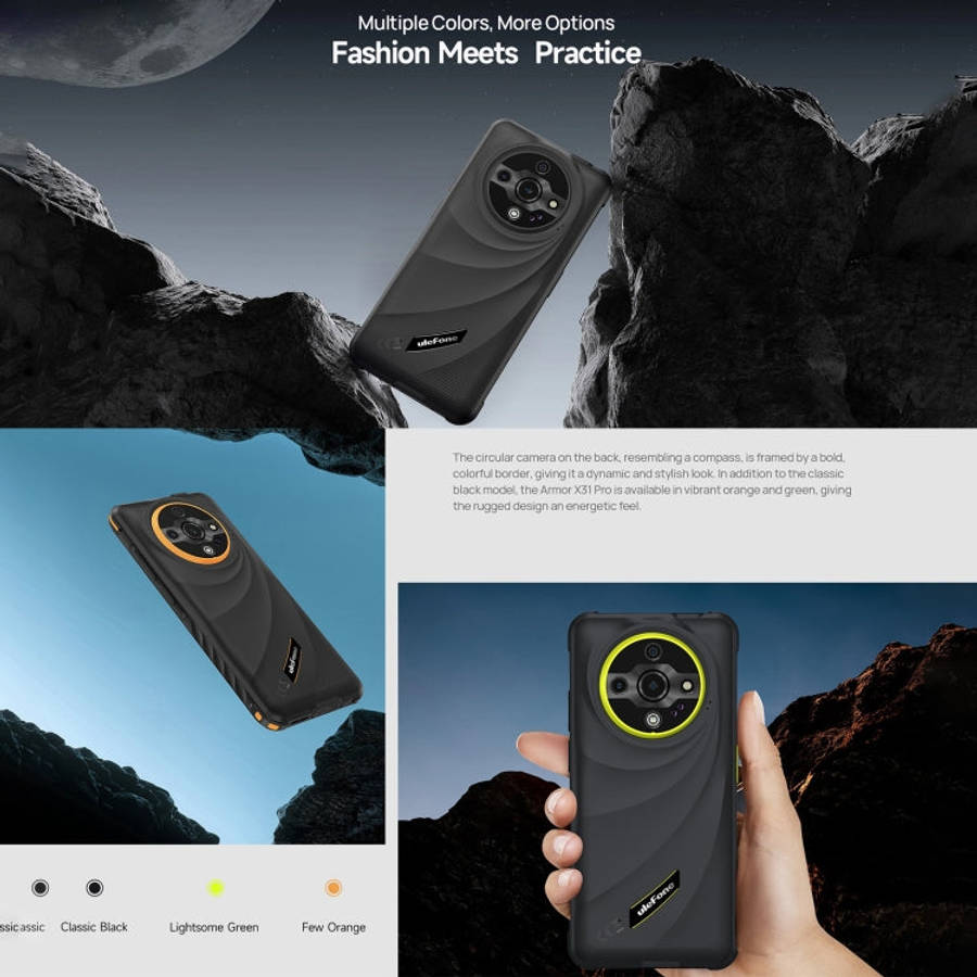 Ulefone Armor X31 Pro 5G, 8GB+256GB, Night Vision, IP68/IP69K Rugged Phone, 6.56 inch Android 14 ...