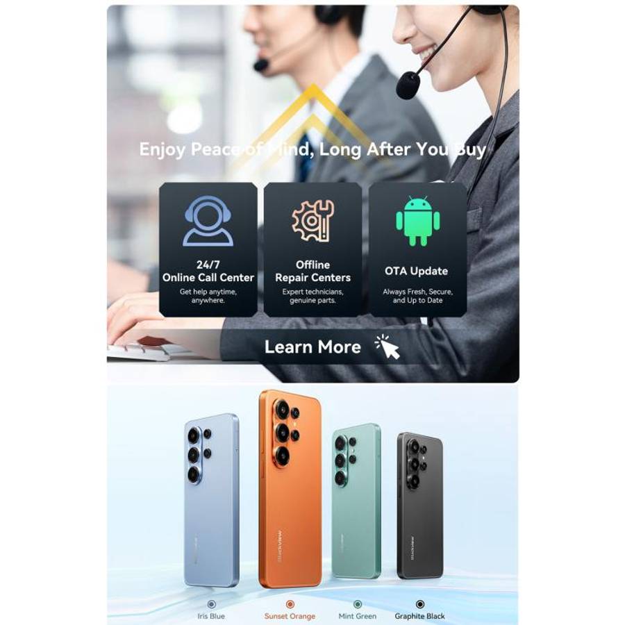 Blackview WAVE 10, 8GB+256GB, 6.88 inch Android 16 Unisoc UMS9230E Octa Core, Network: 4G, OTG, W...