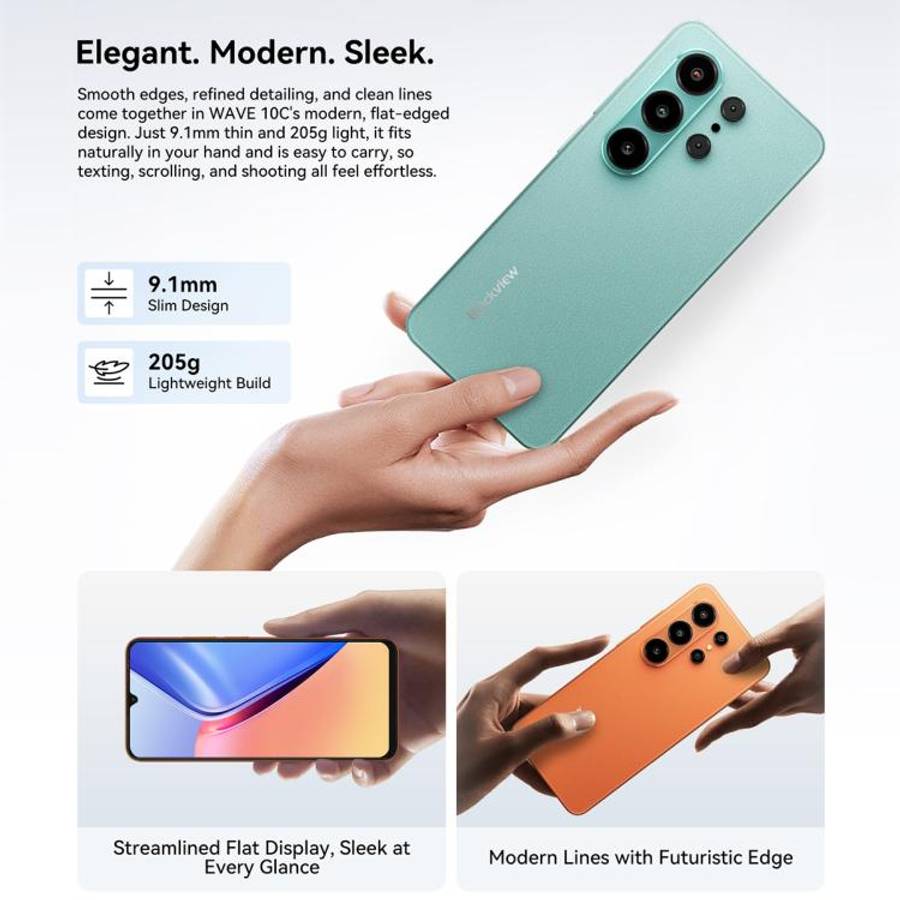 Blackview WAVE 10C, 4GB+128GB, 6.88 inch Android 16 Unisoc UMS312 / T310 Octa Core, Network: 4G, ...