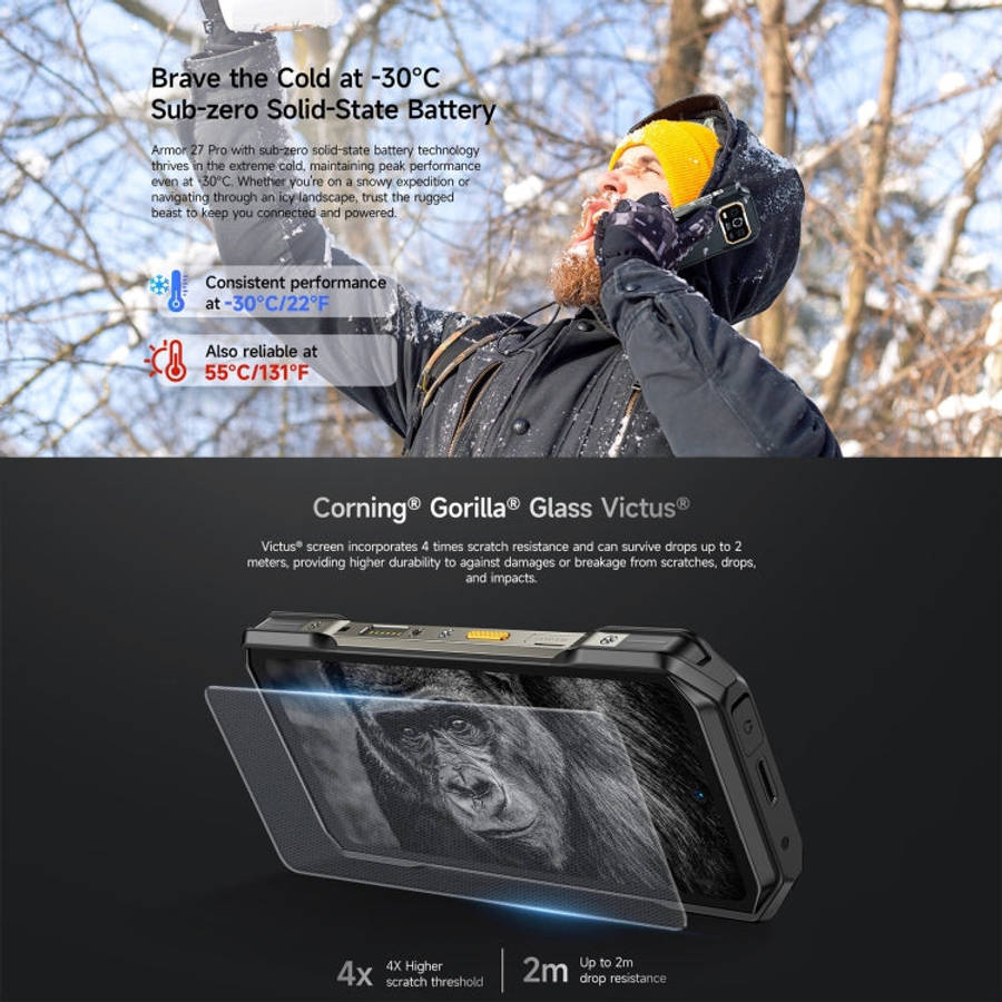 Ulefone Armor 27 Pro Rugged Phone, 12GB+256GB, Night Vision, 10600mAh, 6.78 inch Android 14 Media...
