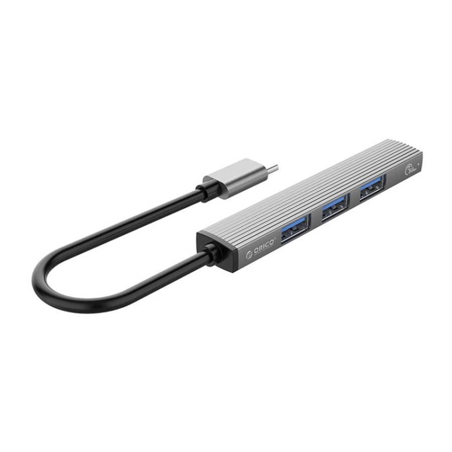ORICO-AH-13-GY-BP USB 3.0 x 1 + USB 2.0 x 3 to USB-C / Type-C HUB Adapter, AH-13