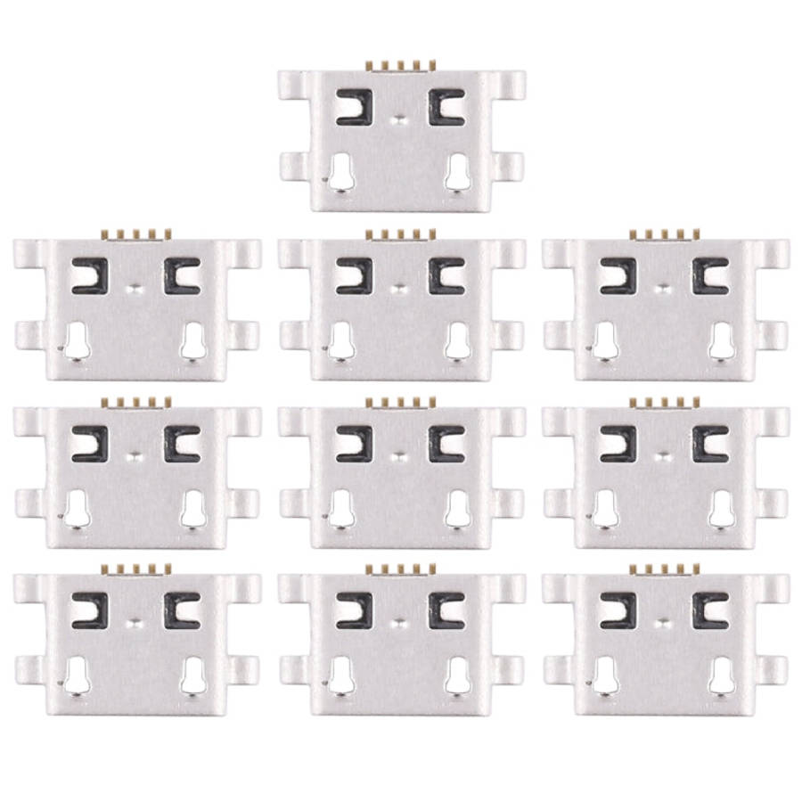 10 PCS Charging Port Connector for Huawei Y6, For Huawei Y6