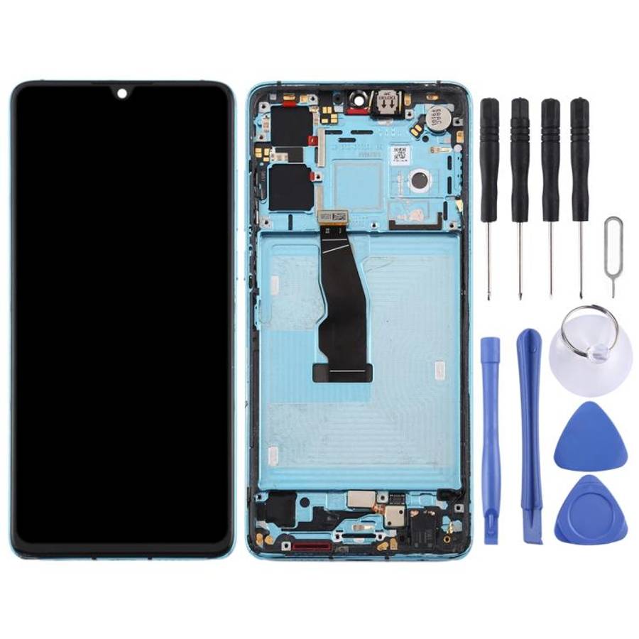 LCD Screen and Digitizer Full Assembly with Frame for Huawei P30, For P30, For Huawei P30(Origina...