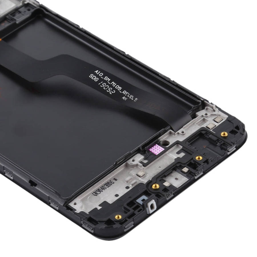 LCD Screen and Digitizer Full Assembly With Frame for Samsung Galaxy A10 / SM-A105F (Single Card ...