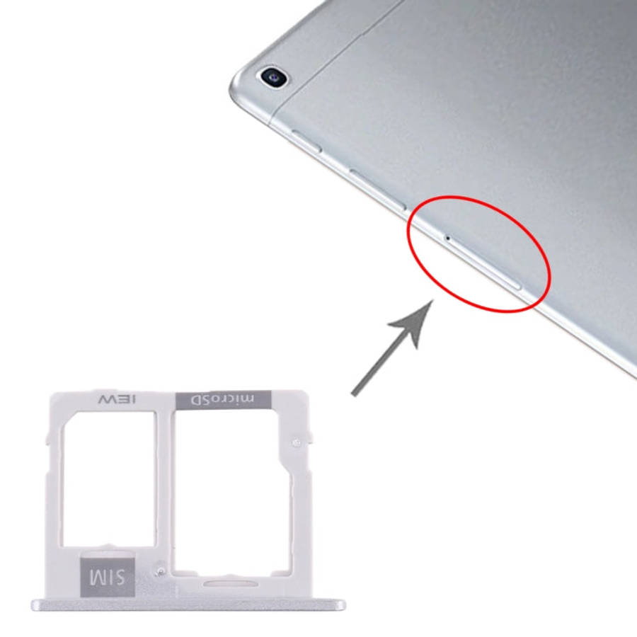 For Samsung Galaxy Tab A 10.1 (2019) / SM-T515 SIM Card Tray + Micro SD Card Tray, For Galaxy Tab...