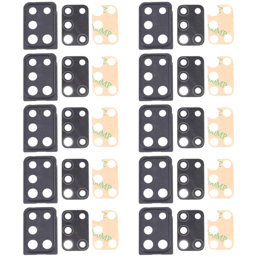For Samsung Galaxy A21s SM-A217 10pcs Camera Lens Cover, For Samsung Galaxy A21s
