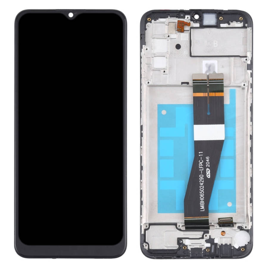 Original LCD Screen and Digitizer Full Assembly With Frame for Samsung Galaxy A02s SM-A025F(GB Ve...