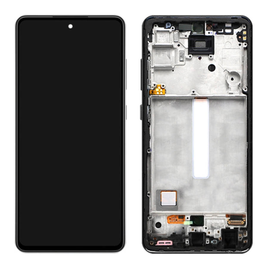 Original LCD Screen and Digitizer Full Assembly With Frame for Samsung Galaxy A52 SM-A526(5G Vers...