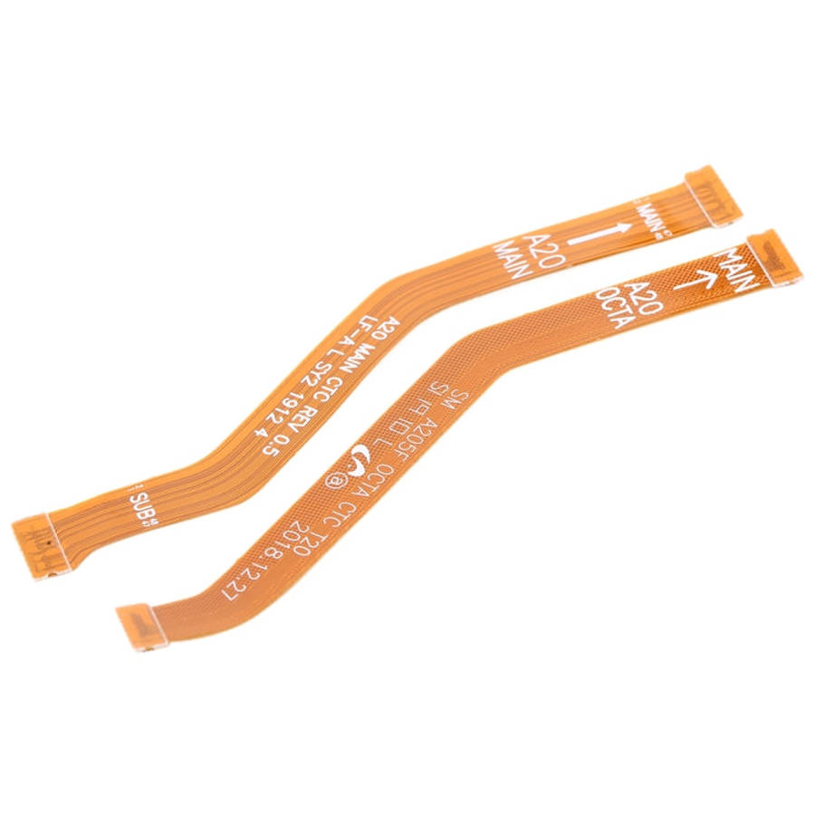 For Galaxy A20 Motherboard Flex Cable + LCD Flex Cable, For Samsung Galaxy A20