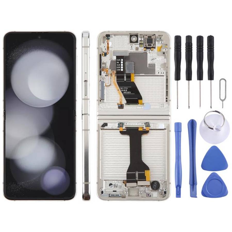 For Samsung Galaxy Z Flip5 SM-F731 Original LCD Screen Digitizer Full Assembly with Frame, For Sa...