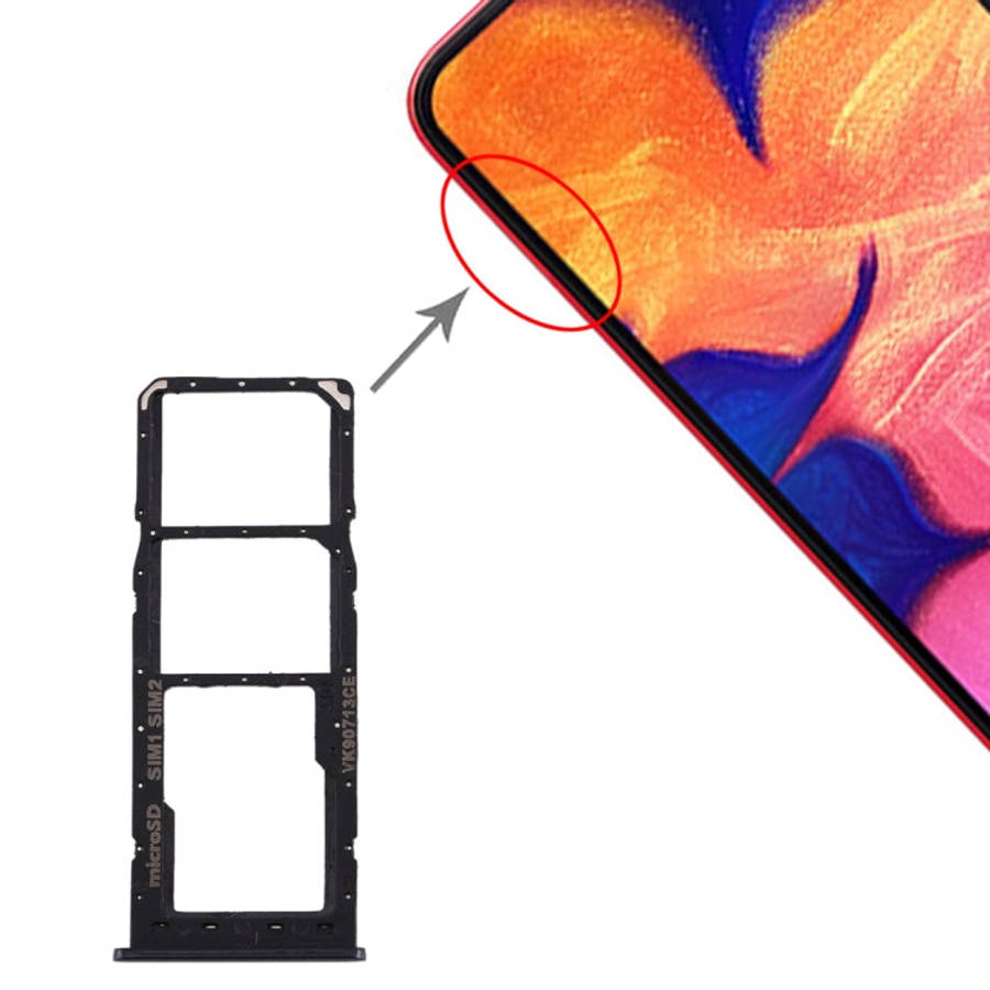 For Galaxy A10 SIM Card Tray + SIM Card Tray + Micro SD Card Tray, For Samsung Galaxy A10, For Ga...