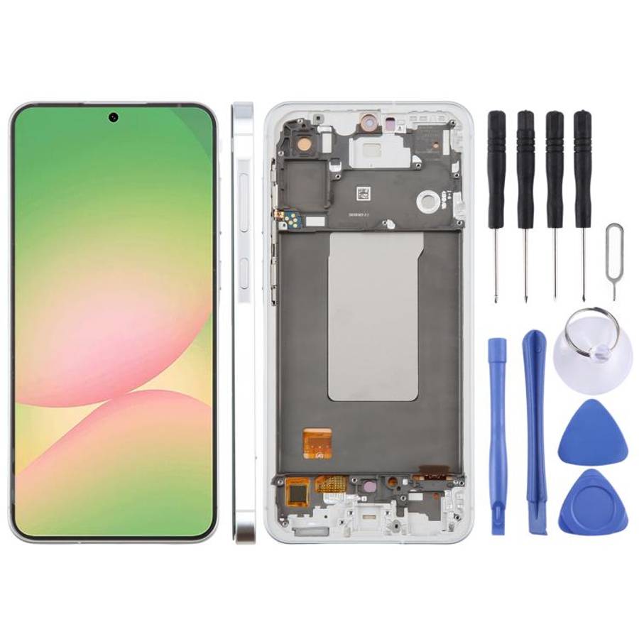 For Samsung Galaxy A56 SM-A566B 6.67 inch OLED LCD Screen Digitizer Full Assembly with Frame, For...