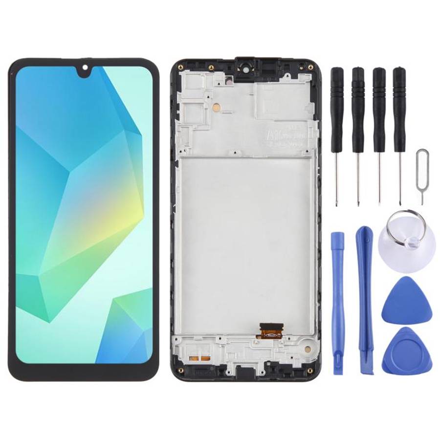 For Samsung Galaxy A16 4G SM-A165F 6.46 inch OLED LCD Screen Digitizer Full Assembly with Frame