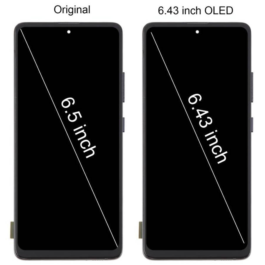 For Samsung Galaxy A51 5G SM-A516 6.43 inch OLED LCD Screen Digitizer Full Assembly with Frame, F...