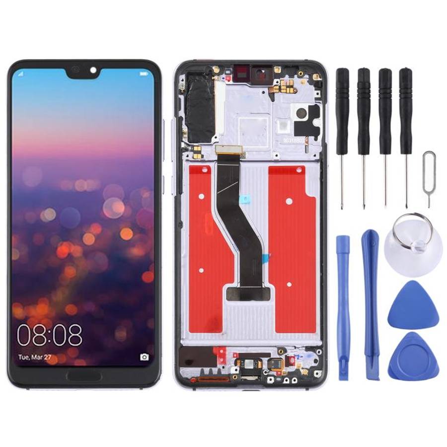 LCD Screen and Digitizer Full Assembly with Frame for Huawei P20 Pro, For Huawei P20 Pro