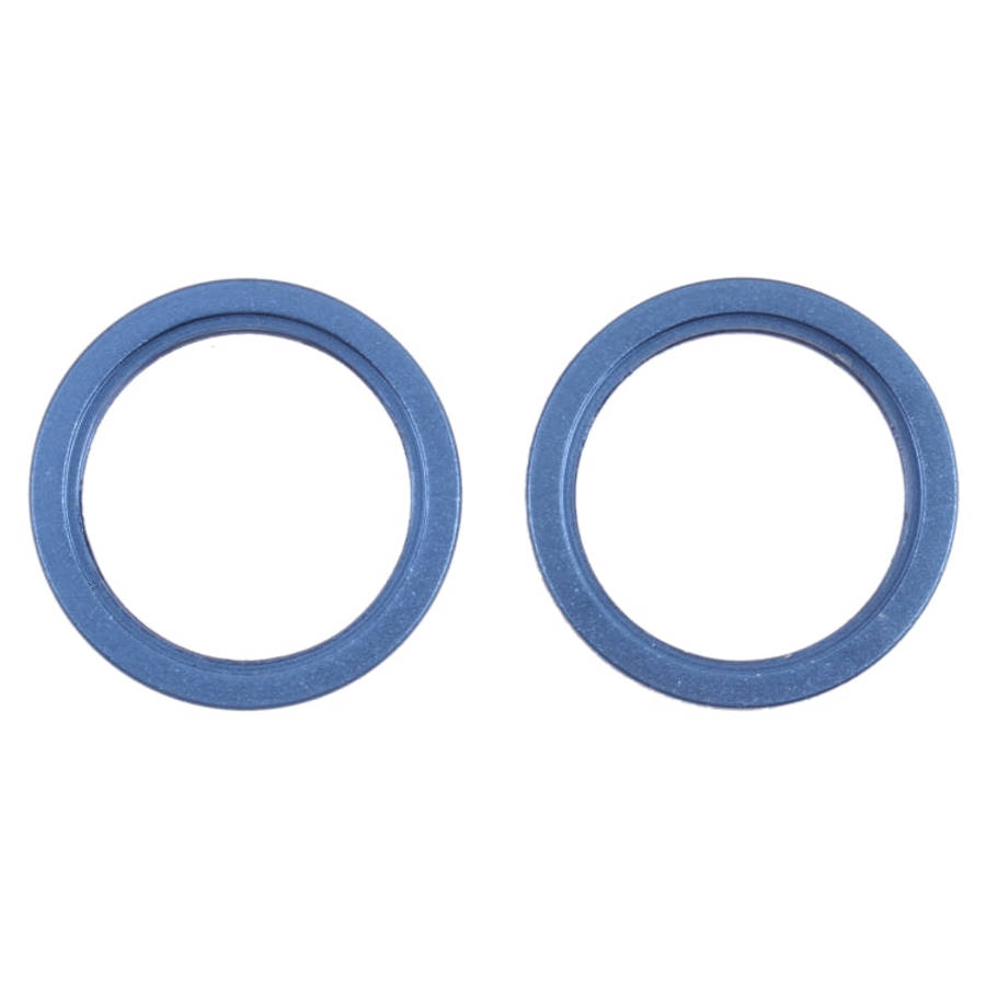 2 PCS Rear Camera Glass Lens Metal Outside Protector Hoop Ring for iPhone 13, For iPhone 13 (Outs...