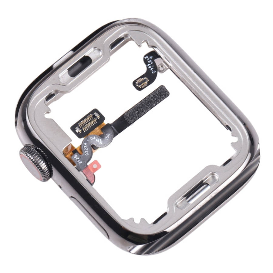 For Apple Watch Series 7 41mm Stainless Steel Middle Frame Bezel Plate with Loudspeaker / Power /...