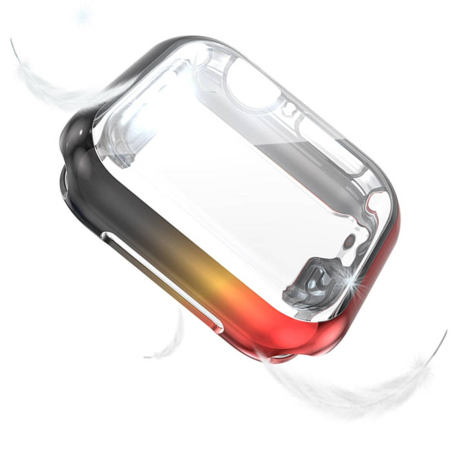 For Apple Watch Series 4/5/6 & Watch SE 1/2/3 44mm Gradient All-inclusive TPU Protective Case, Fo...