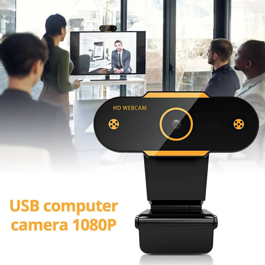 312 1080P HD USB 2.0 PC Desktop Camera Webcam with Mic, Cable Length: about 1.3m, Regular, with T...