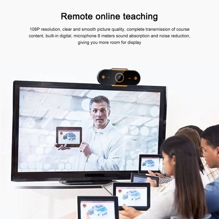 312 1080P HD USB 2.0 PC Desktop Camera Webcam with Mic, Cable Length: about 1.3m, Regular, with T...