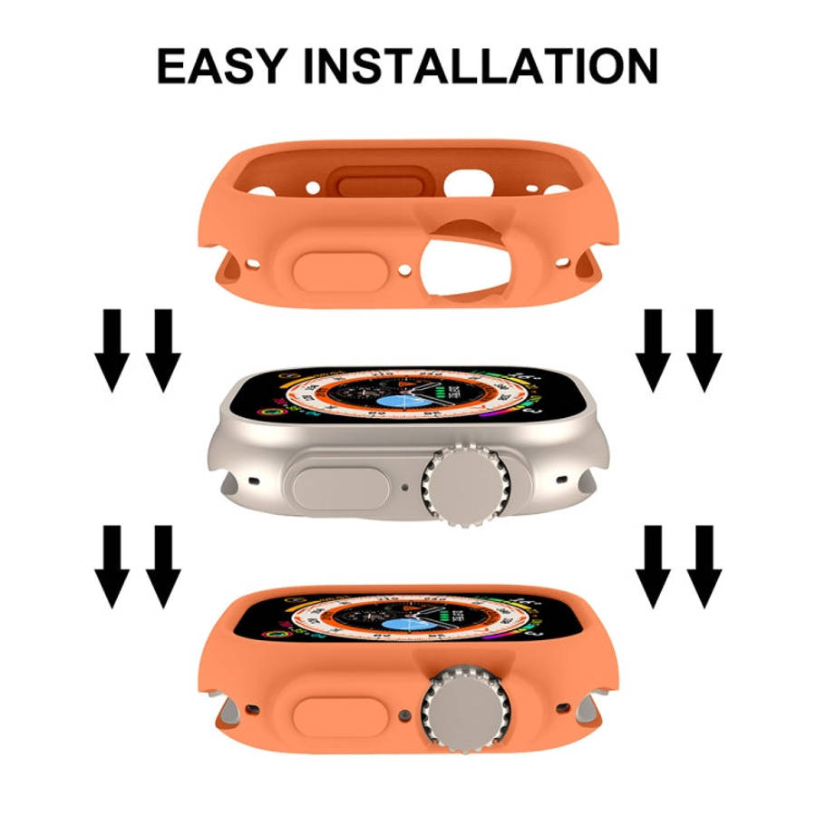 For Apple Watch Ultra 3 / 2 / 1 49mm ENKAY Solid Color Protective Soft TPU Frame Case