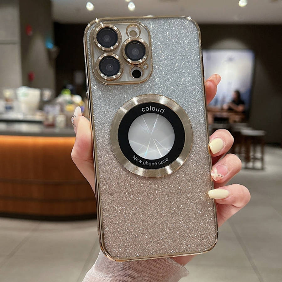 Gradient Glitter Electroplating MagSafe TPU Phone Case, For iPhone 14, For iPhone 14 Pro, For iPh...