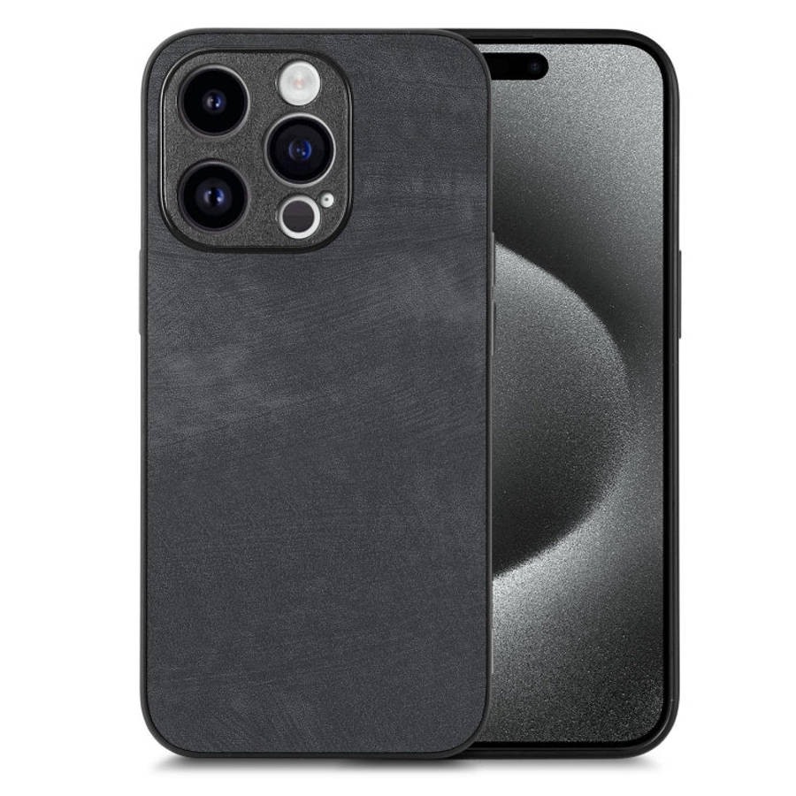 Vintage Leather PC Back Cover Phone Case, For iPhone 16, For iPhone 15 Pro Max, For iPhone 15 Pro...