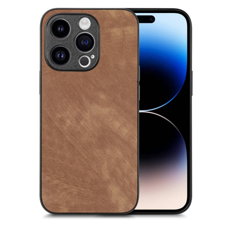 Vintage Leather PC Back Cover Phone Case, For iPhone 14 Pro Max, For iPhone 7 / 8 / SE 2022 / SE ...