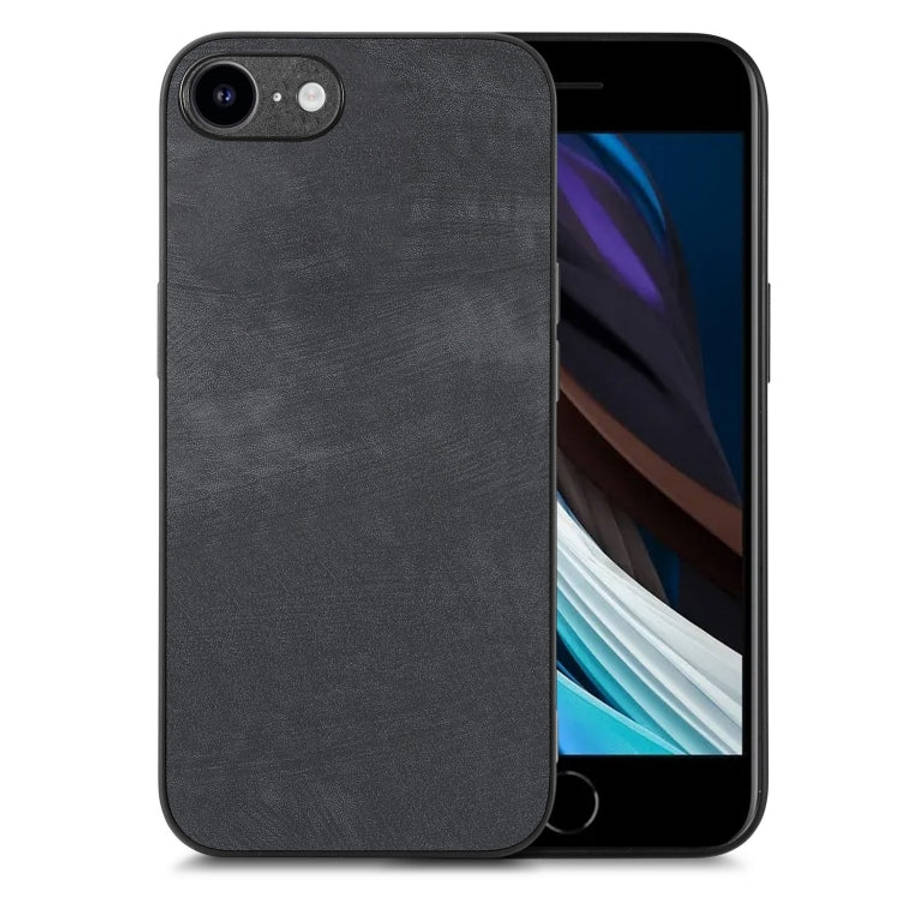 Vintage Leather PC Back Cover Phone Case, For iPhone 14 Pro Max, For iPhone 7 / 8 / SE 2022 / SE ...