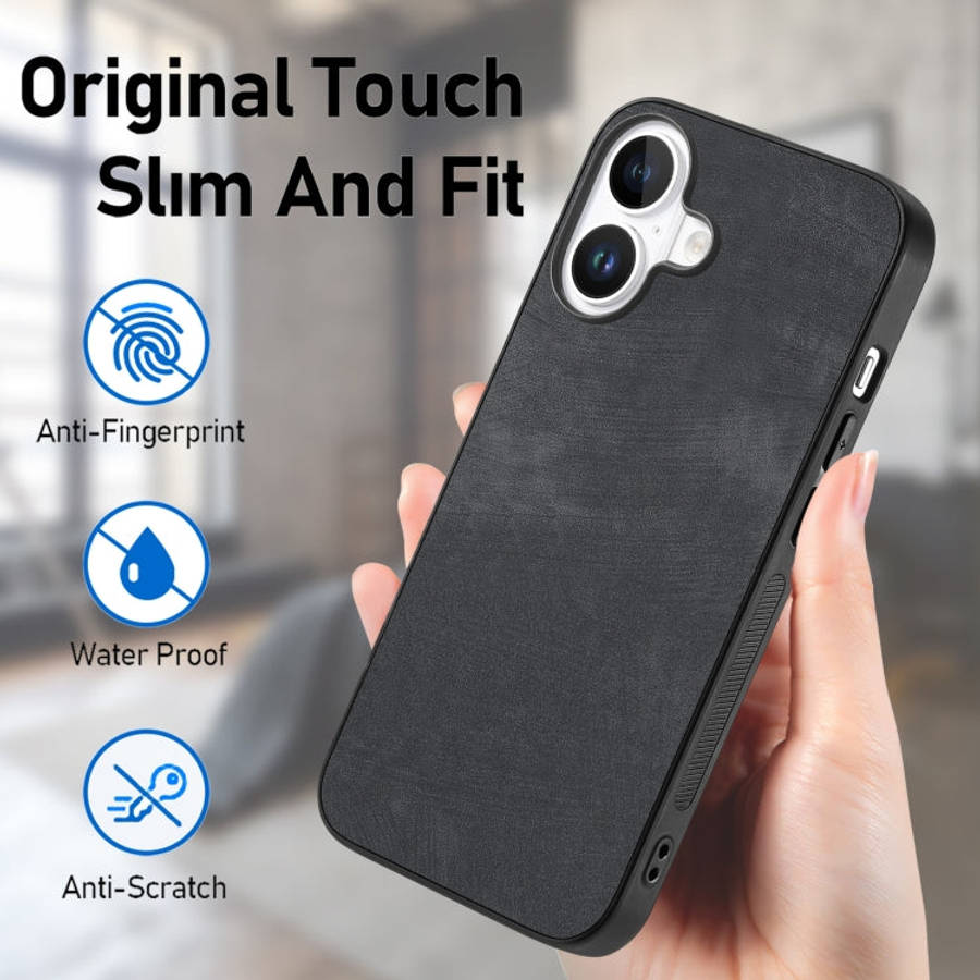 Vintage Leather PC Back Cover Phone Case, For iPhone 16, For iPhone 15 Pro Max, For iPhone 15 Pro...