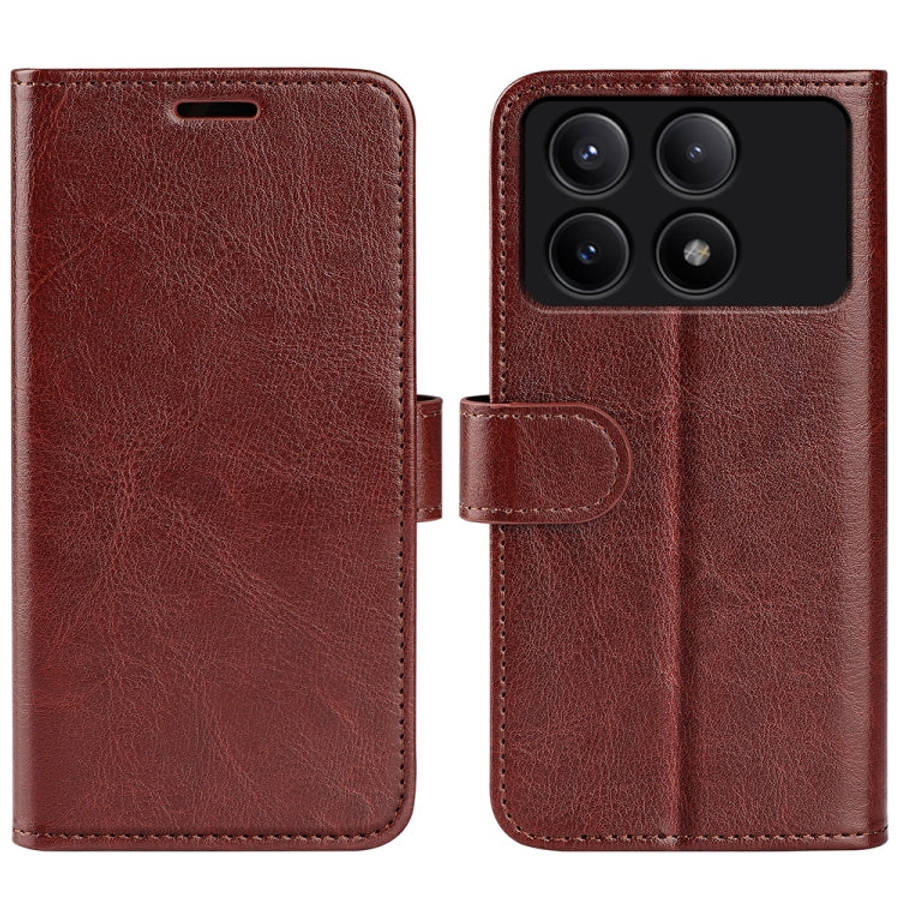 R64 Texture Horizontal Flip Leather Phone Case, For Xiaomi Redmi Note 14 Pro 5G, For Xiaomi 14T P...