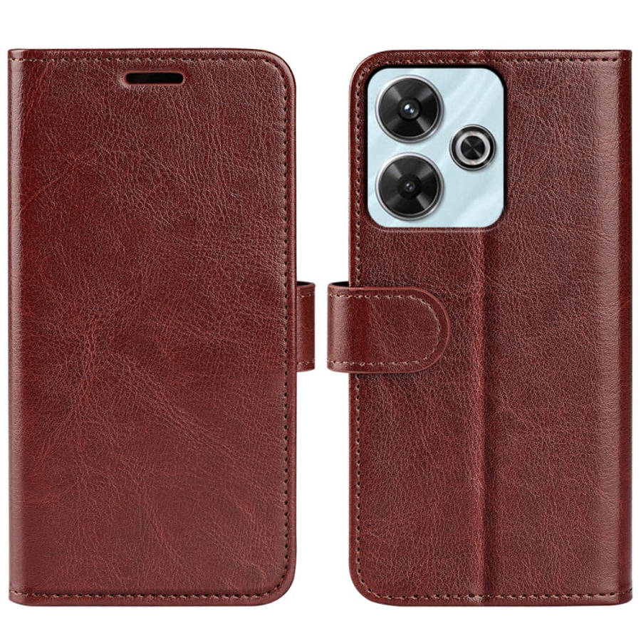 R64 Texture Horizontal Flip Leather Phone Case, For Xiaomi Redmi Note 14 Pro 5G, For Xiaomi 14T P...