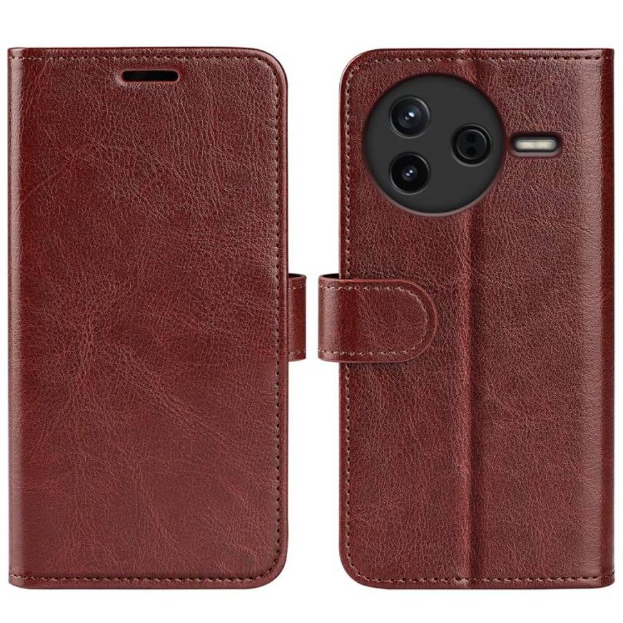R64 Texture Horizontal Flip Leather Phone Case, For Xiaomi Poco F8 Ultra 5G, For Redmi Note 15 4G...