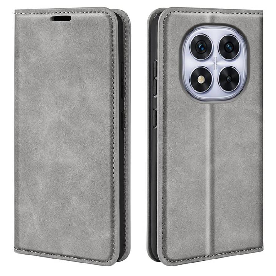 Retro-skin Magnetic Suction Leather Phone Case, For Xiaomi Redmi Note 14 Pro 4G, For Redmi Note 1...