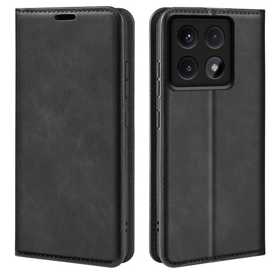 Retro-skin Magnetic Suction Leather Phone Case, For Xiaomi Redmi Note 14 Pro 4G, For Redmi Note 1...