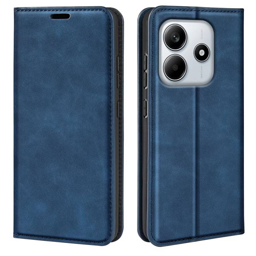 Retro-skin Magnetic Suction Leather Phone Case, For Xiaomi Redmi Note 14 Pro 4G, For Redmi Note 1...