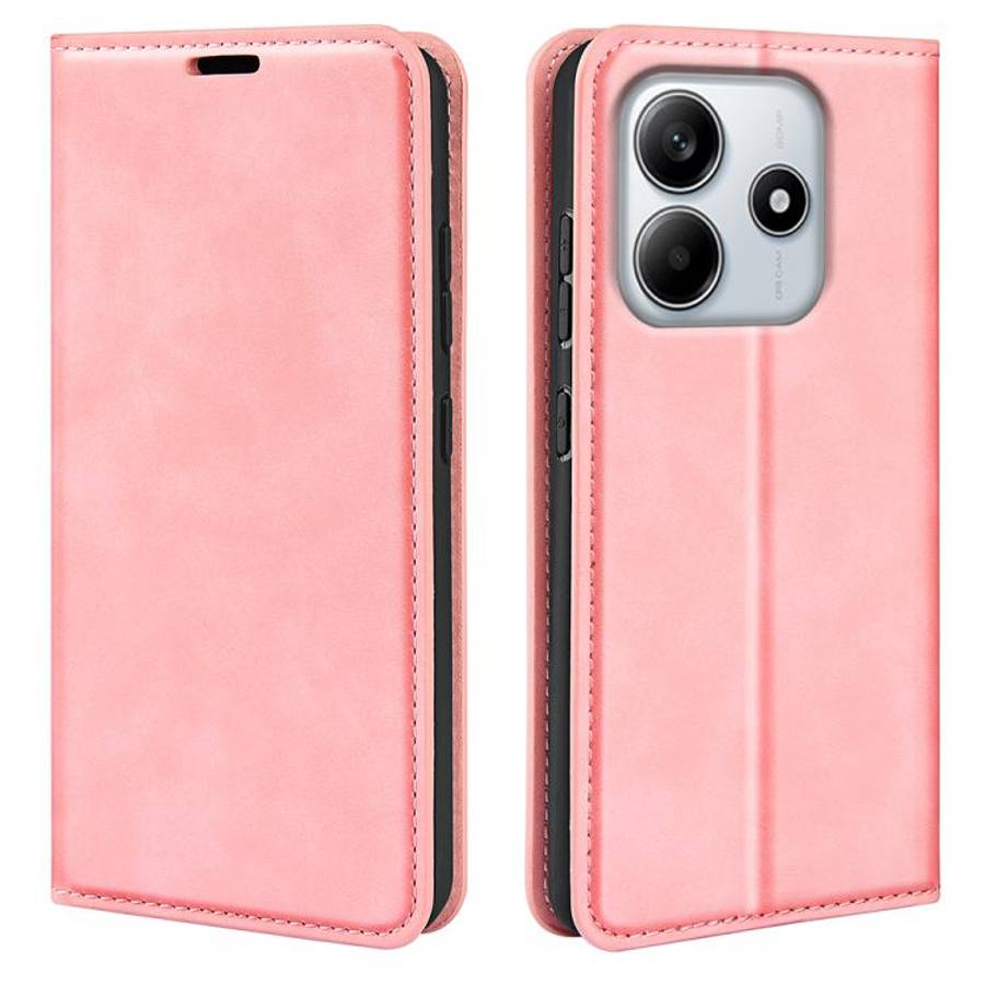 Retro-skin Magnetic Suction Leather Phone Case, For Xiaomi Redmi Note 14 Pro 4G, For Redmi Note 1...