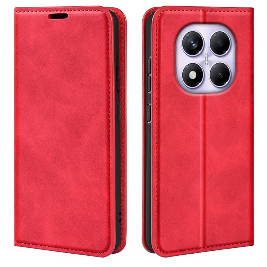 Retro-skin Magnetic Suction Leather Phone Case, For Xiaomi Redmi Note 14 Pro 4G, For Redmi Note 1...